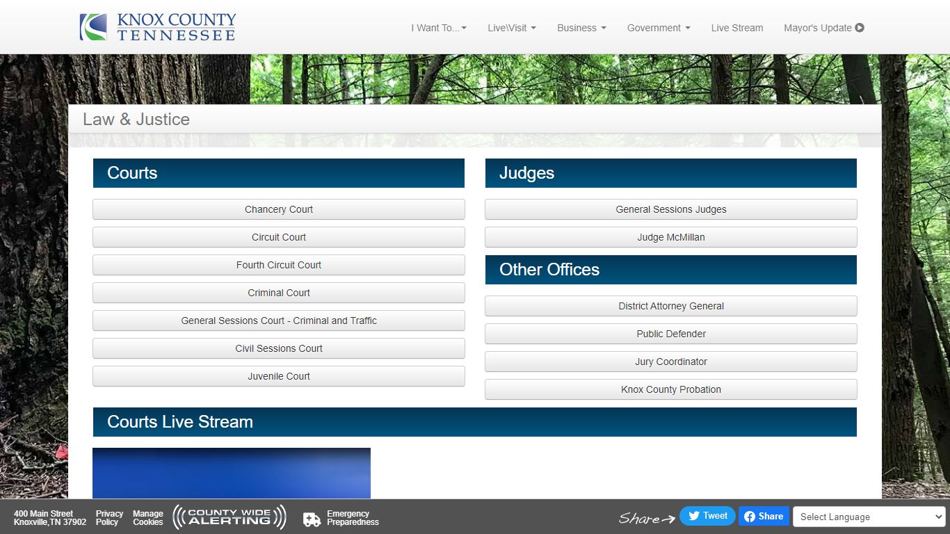 Knox County Court Systems - Knox County Tennessee Government